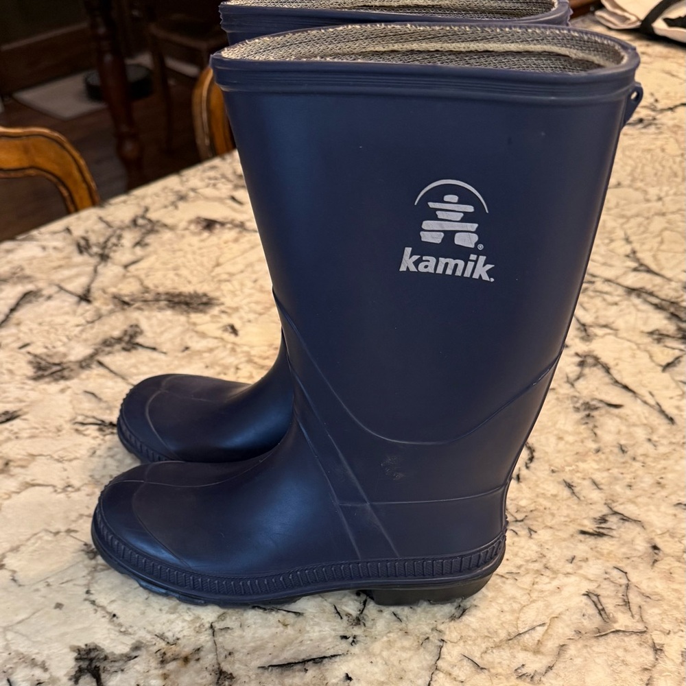 CLEARANCE SPECIAL: Kamik Navy Blue “Stomp” Unisex Rain Boots